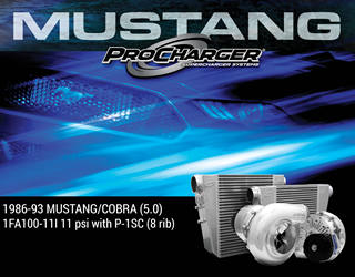 Picture of 1FA100-14I - 1986-93 MUSTANG & COBRA (5.0) High Output Intercooled System w/P-1SC (8 rib)