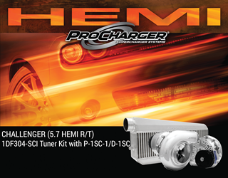 Picture of 1DF304-SCI-5.7 - 2008-2010 DODGE CHALLENGER HEMI SRT8 (5.7) High Output Intercooled Tuner Kit w/P-1SC-1