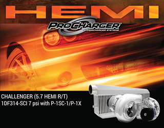 Picture of 1DF314-SCI-5.7 - 2008-2010 DODGE CHALLENGER HEMI SRT8 (5.7) High Output Intercooled System w/P-1SC-1