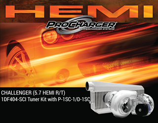 Picture of 1DF404-SCI - 2011-2014 DODGE CHALLENGER HEMI (5.7) High Output Intercooled Tuner Kit w/P-1SC-1