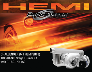 Picture of 1DF204-SCI-6.1 - 2008-2010 DODGE CHALLENGER HEMI SRT8 (6.1) Stage II Intercooled Tuner Kit w/P-1SC-1