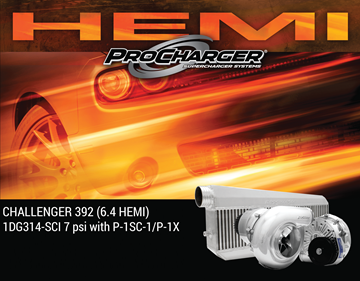 Picture of 1DG314-SCI - 2011-14 DODGE CHALLENGER HEMI (6.4) High Output Intercooled System w/P-1SC-1