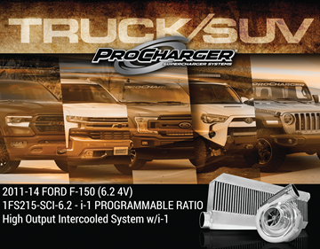 Picture of 1FS215-SCI-6.2 - 2011-14 FORD F-150 (6.2 4V) i-1 PROGRAMMABLE RATIO High Output Intercooled System w/i-1