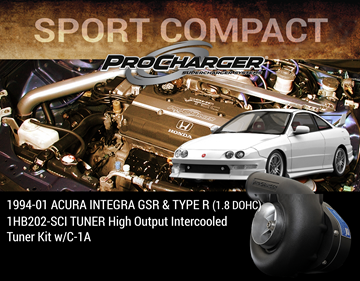 Picture of 1HB202-SCI - 1994-01 ACURA INTEGRA GSR & TYPE R (1.8 DOHC) TUNER High Output Intercooled Tuner Kit w/C-1A