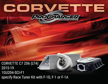 Picture of 1GU204-SCI-94 - 2015-19 CORVETTE C7 Z06 (LT4) Intercooled Race Tuner Kit with F-1A-94, F-1C, or F-1R (satin finish)