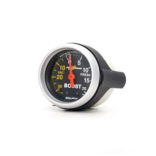 Picture of MG001I-005 - Boost Gauge - 20 PSI - Black, 2-1/16", Black Face (Branded)