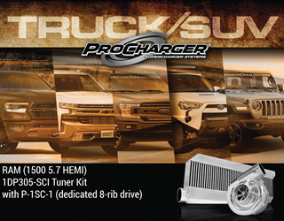 Picture of 1DP405-SCI - 2019-24 RAM 1500 eTORQUE (5.7) Stage II Intercooled Tuner Kit with P-1SC-1 (eTorque)