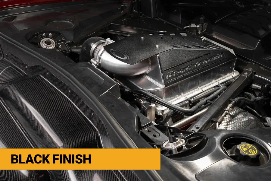 C8 Black Intake Cover