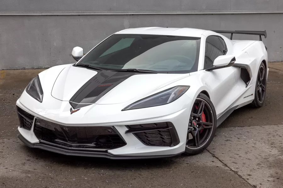 White C8 Corvette ProCharger