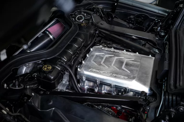 C8 Corvette ProCharger Engine Bay